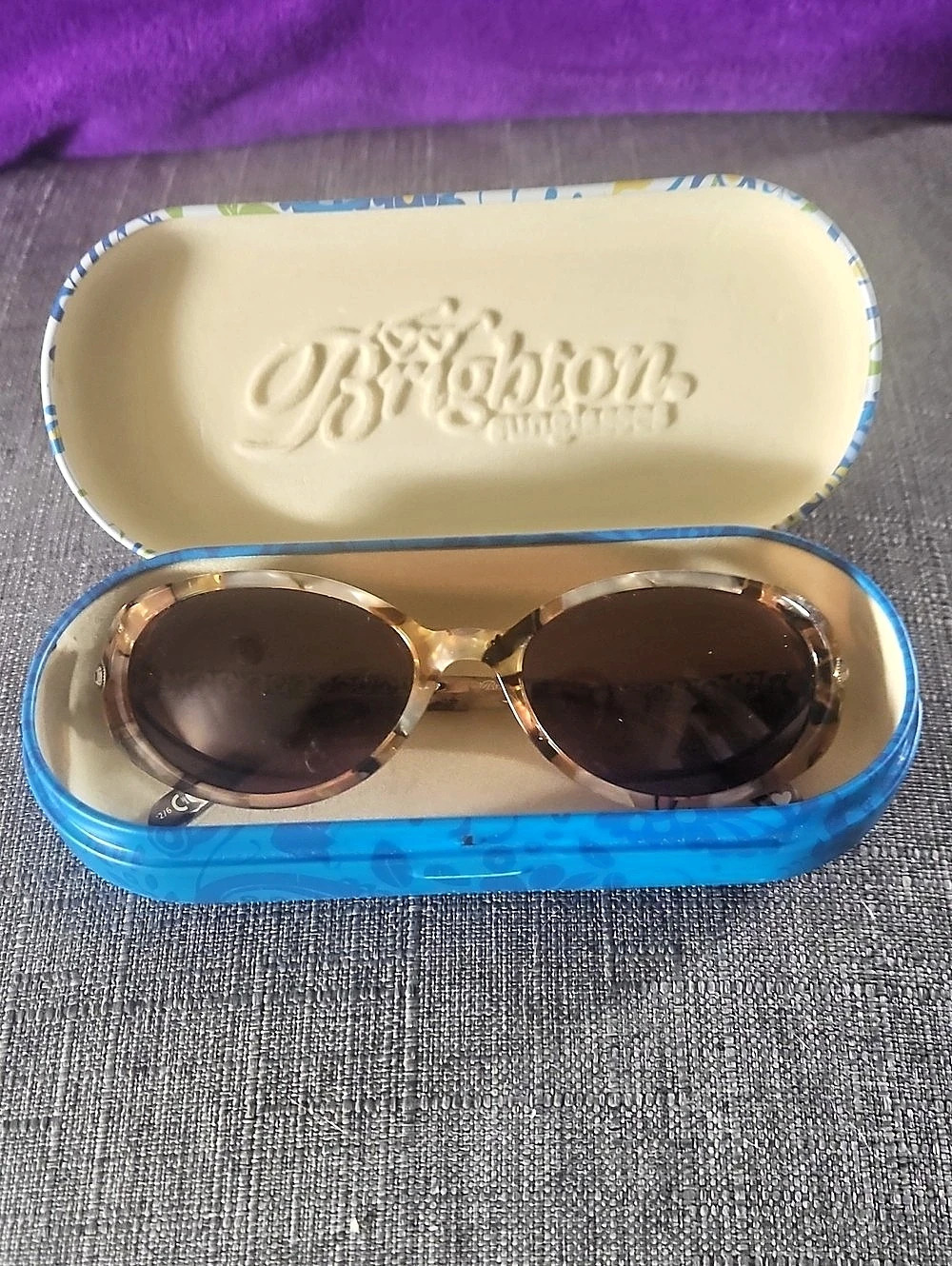Brighton Women's Brown & Gold Sunglasses